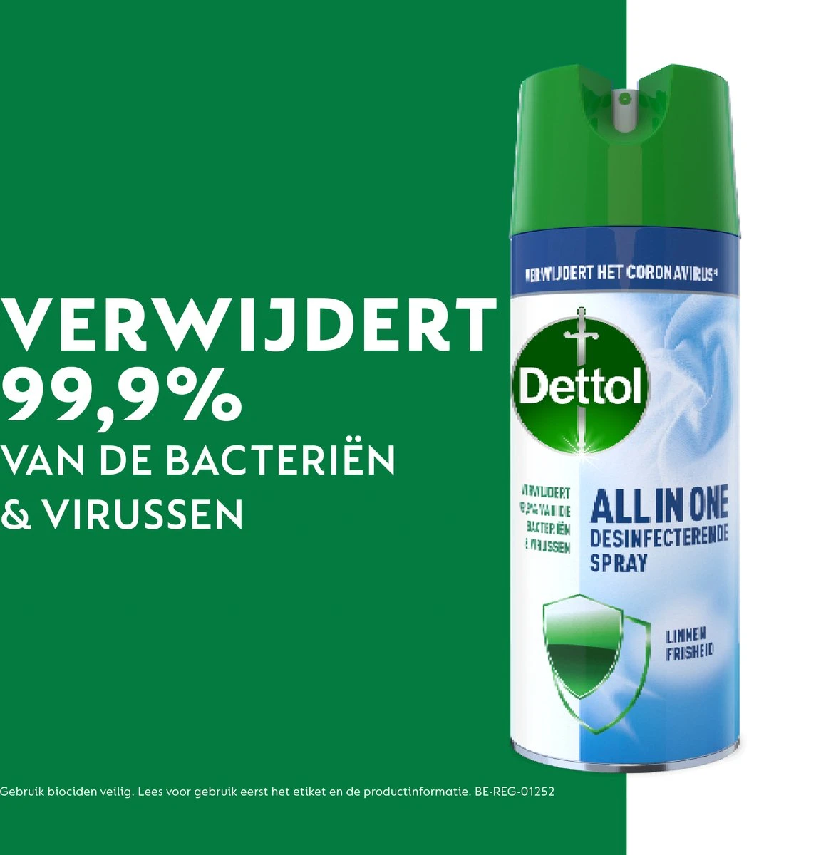 Dettol All In One Disinfectant Spray Linen - 400ml - Afbeelding 6
