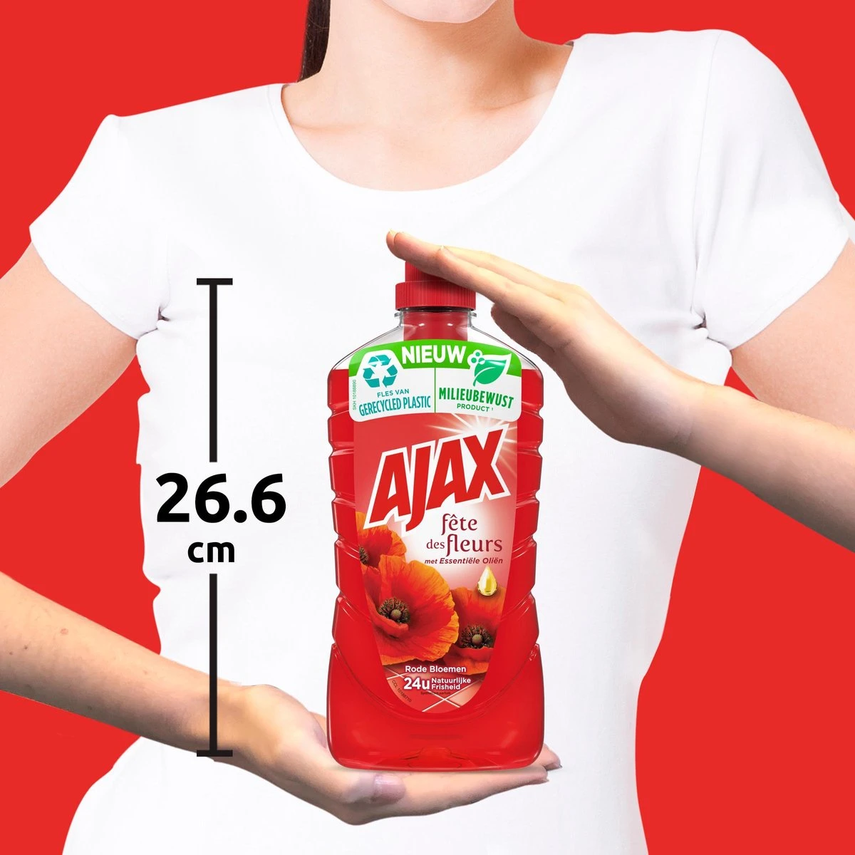 Ajax® Ajax Allesreiniger Fête Des Fleur Rode Bloem 8 X 1L - Voordeelverpakking - Afbeelding 4