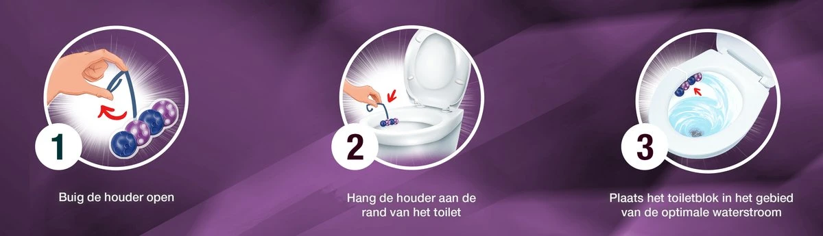 Witte Reus Brilliant Gel Allin1 Toiletblok - Magic Breeze - WC Blokjes Voordeelverpakking - 11 Stuks - Afbeelding 3