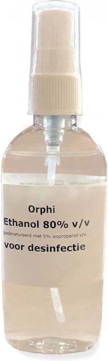 Alcohol Spray 80% - 100ml. Met Spray Kop