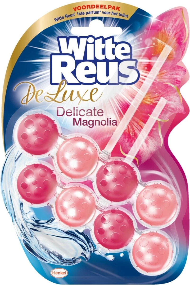 Witte Reus DeLuxe Toiletblok - Delicate Magnolia - WC Blokjes Voordeelverpakking - 20 Stuks - Afbeelding 2