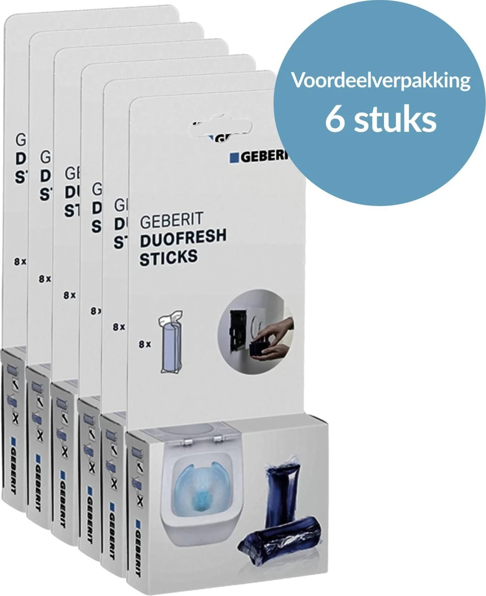 Geberit DuoFresh Sticks - 48 Stuks - Voordeelverpakking - Toilet/WC Blokjes Inbouwreservoir - Afbeelding 8